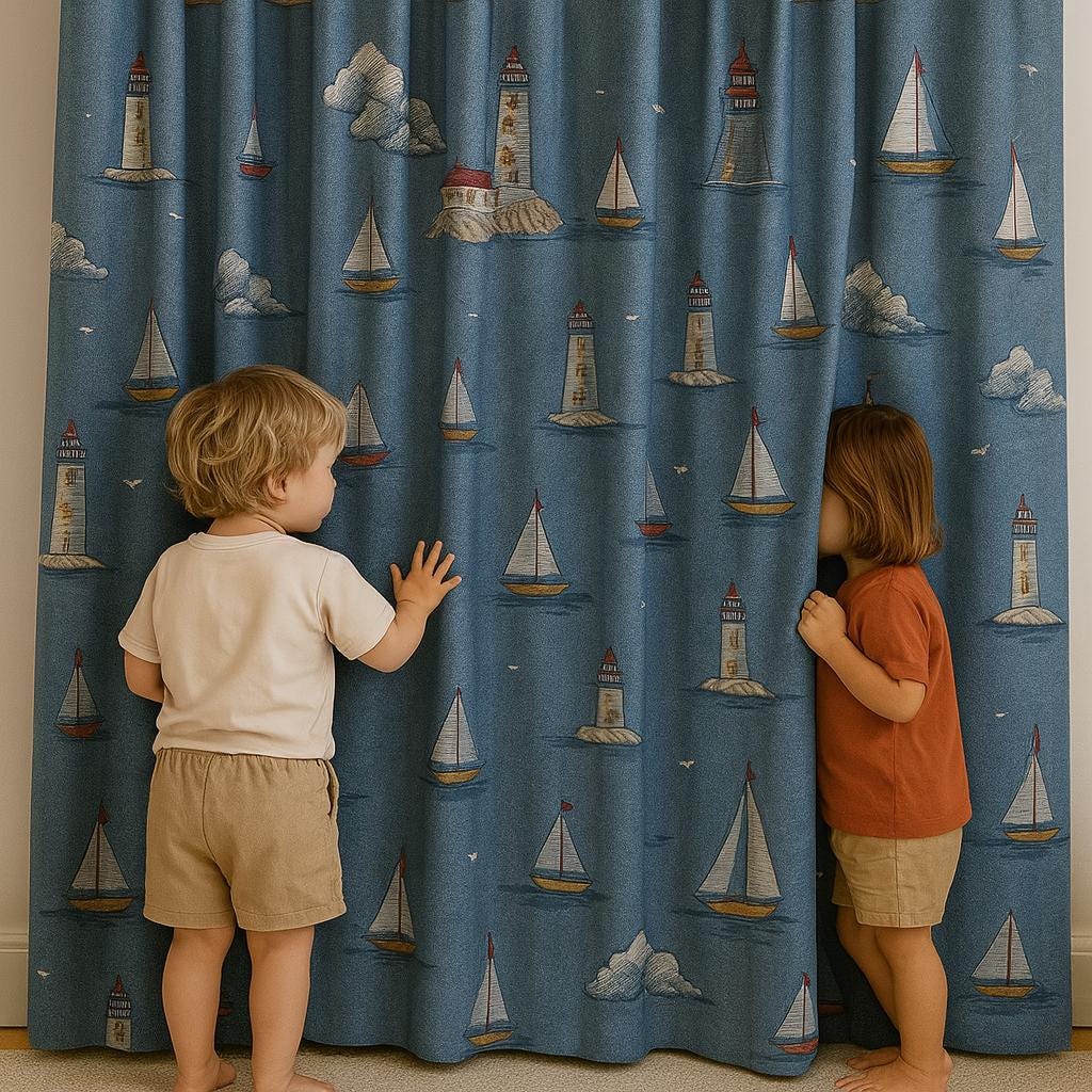Best-Selling USA Lighthouse Curtains | Nautical Embroidered Drapes | Custom Blackout or Cotton Lined Panels