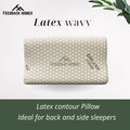Natural Latex Orthopedic Pillow – Contour Shape with Organic Cotton Cover