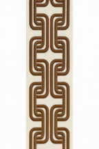 Modern Geometric Embroidered Fabric Trim – 13cm Curtain Border – 4 Color Options