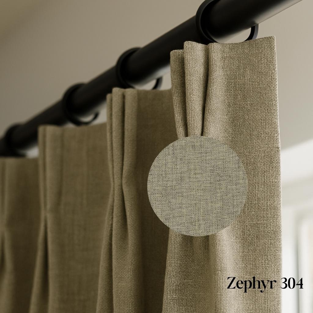 Blackout Linen Feel Curtain, Rod Pocket, Grommet, Hook, Track