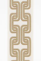 Modern Geometric Embroidered Fabric Trim – 13cm Curtain Border – 4 Color Options