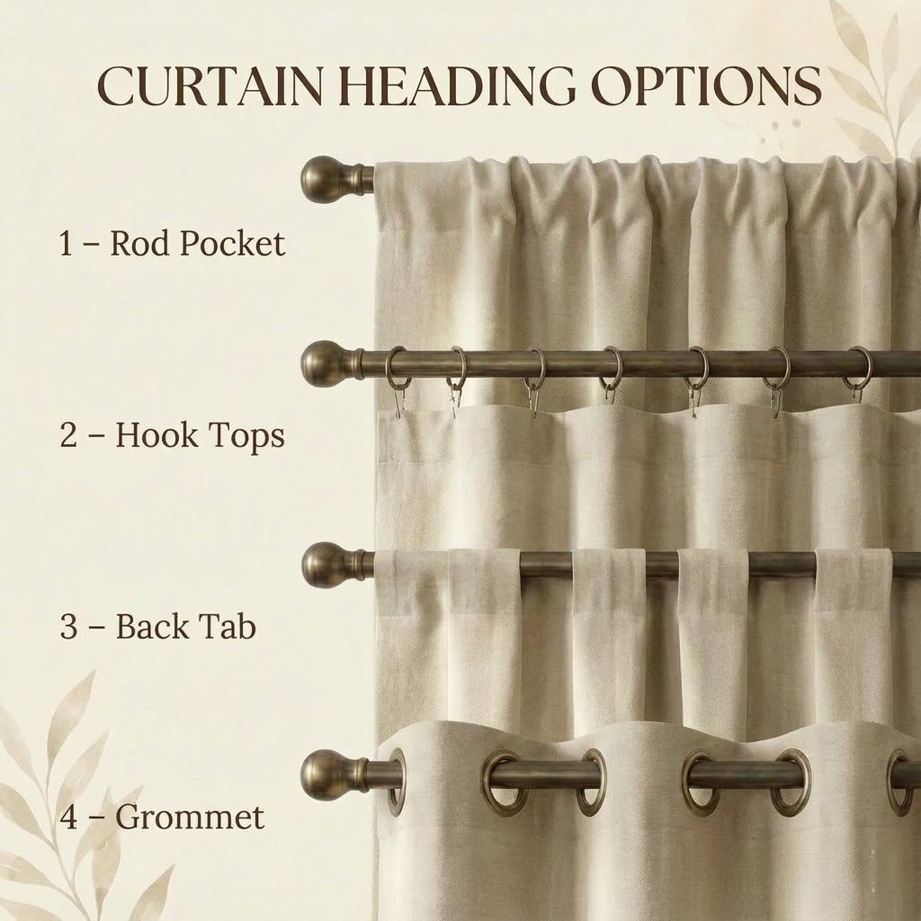 Blue & Beige Striped Curtains | Custom Made Rod Pocket Drapes | Linen Look Window Curtains | Farmhouse Coastal Bedroom Living Room