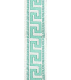 Greek Key Embroidered Trim: 5-Inch Polyester Border Ribbon