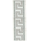Greek Key Embroidered Trim: 5-Inch Polyester Border Ribbon