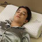 Natural Latex Orthopedic Pillow – Contour Shape with Organic Cotton Cover