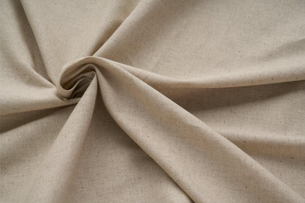 Natural Hemp Cotton Fabric: Lightweight Woven Blend for Sewing