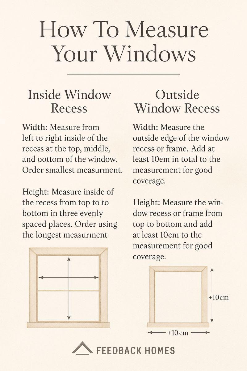 Beige & Cream Striped Roman Shade | Neutral Farmhouse Window Treatment | Custom Linen Look Roman Blind | Tailored Interior Shade