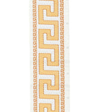 Greek Key Embroidered Trim: 5-Inch Polyester Border Ribbon