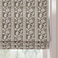 Taupe Floral Roman Shade, Ivory Botanical Window Blind, Traditional Roman Blind, Cottage Farmhouse Window Treatment