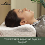 Natural Latex Orthopedic Pillow – Contour Shape with Organic Cotton Cover