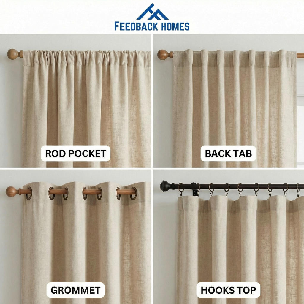 Embroidered Floral Sheer Curtains, Cottage Farmhouse Window Panels