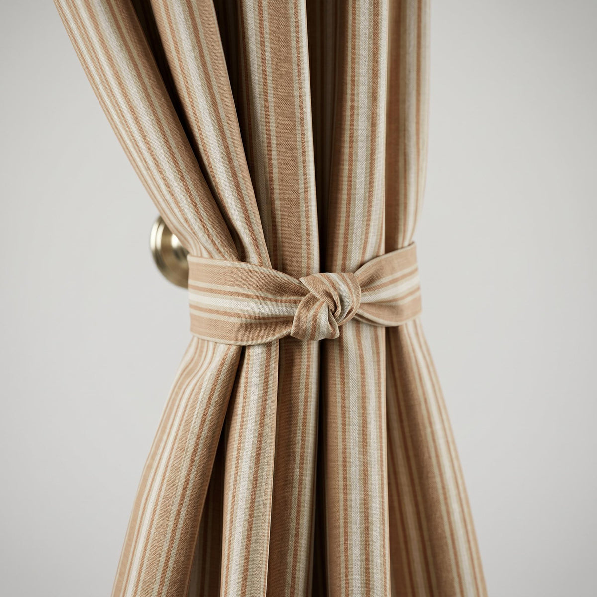 Beige Striped Curtains, Cotton Linen Curtain Panels, Oatmeal Neutral Drapes, Farmhouse Stripe Curtains, Custom Linen Look Window Curtains