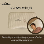 Orthopedic Contour Wing Latex Pillow – Ergonomic Neck & Shoulder Support for Better Sleep, 17x27 Inch