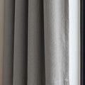Grey cotton blend  Curtains, Solid Grey Drapes, Neutral Window Panel, Modern Farmhouse Custom Curtains